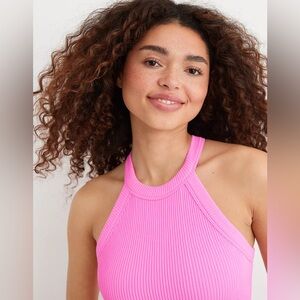 AERIE || Superchill Seamless High Neck Bra Top Size XS